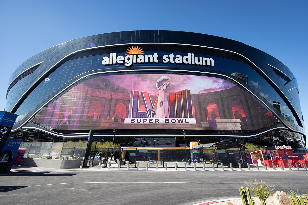Allegiant Stadium at game day