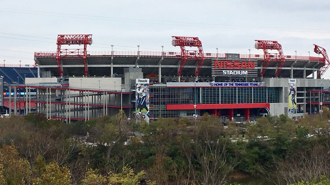Nissan Stadium at game day