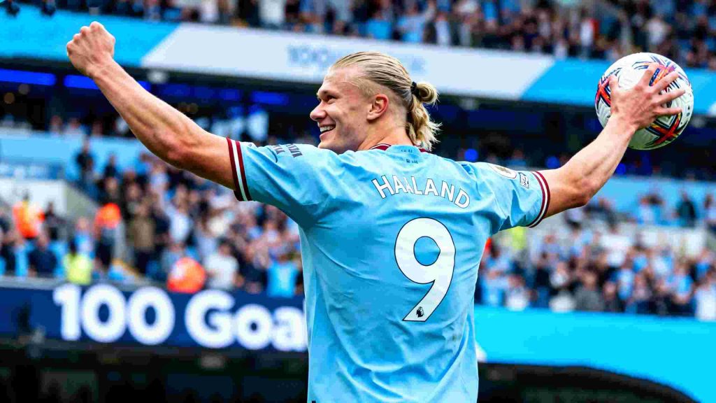 Premier League Manchester City Haaland 100 goals