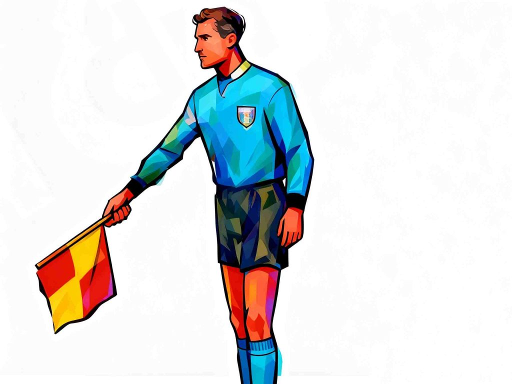 offside on near side of field